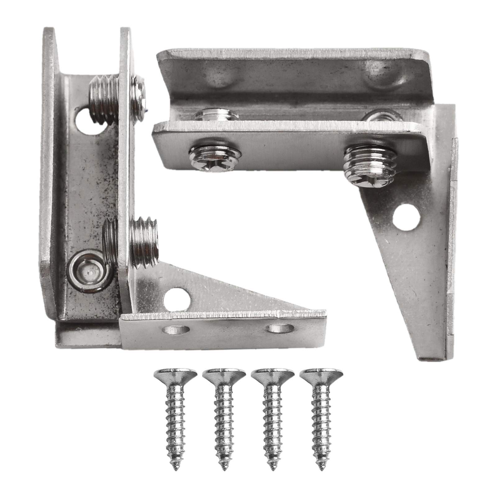 Furniture Hardware Display - บานพับกระจกแบบไม่มีรูพรุน 2 ชิ้น ชุดบานพับตู้โชว์แบบแม่เหล็ก บานพับเฟอร์นิเจอร์แบบสัมผัสแม่เหล็ก อุปกรณ์ฮาร์ดแวร์บานพับ