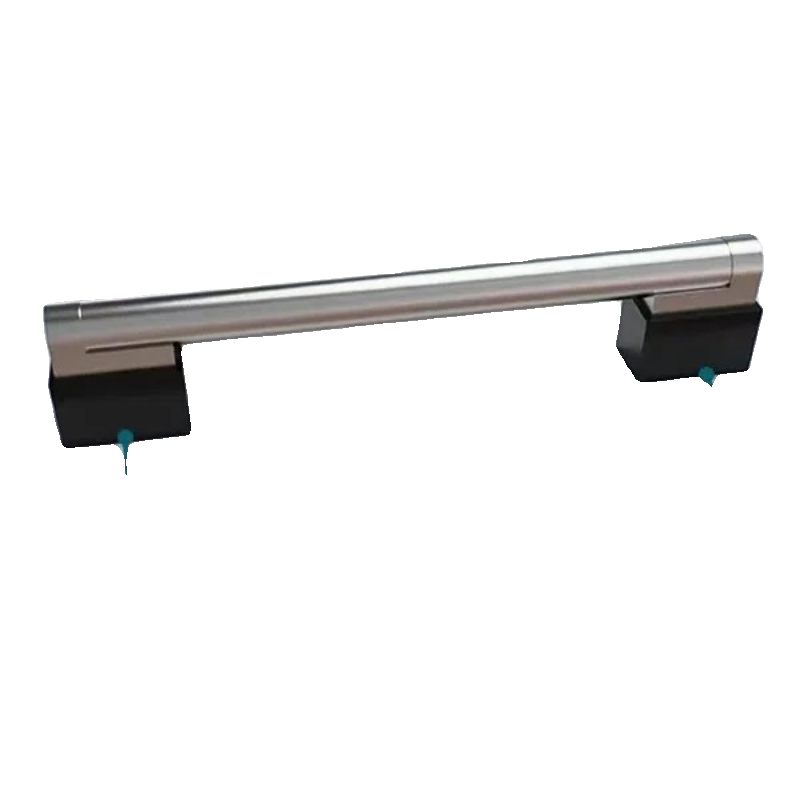 Furniture Hardware Display - ตู้โชว์ตู้เย็นบันไดกระจกพร้อมมือจับสแตนเลส ฝาครอบกระจกโค้ง และมือจับฮาร์ดแวร์