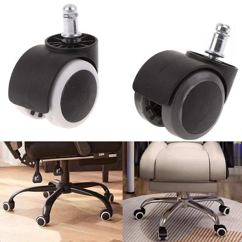 Office Furniture Hardware - ล้ออุปกรณ์หมุนได้อเนกประสงค์2นิ้ว Kursi GAMING เก้าอี้สำนักงานล้อเลื่อนอุปกรณ์เหล็กเครื่องตกแต่งบ้าน