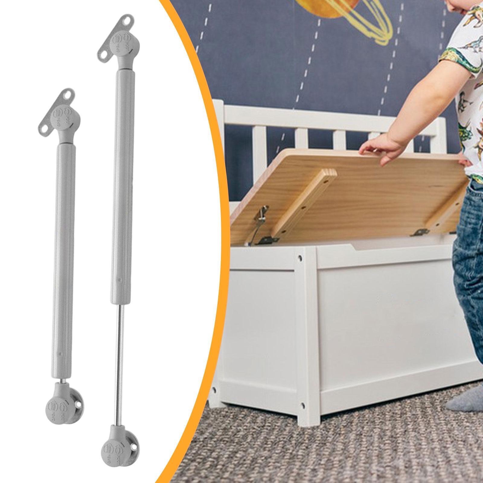Soft Close Hinge - บานพับสปริงแก๊ส 2 ชิ้น สำหรับกล่องของเล่น บานพับแบบปิดนุ่มนวล รองรับฝาแบบแบน