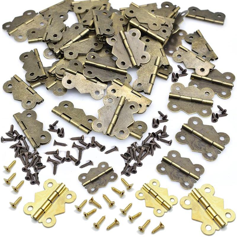 Soft Close Hinge - บานพับพร้อมสกรูแบบผีเสื้อ 10/20 ชิ้น ขนาด 17x20 มม.,