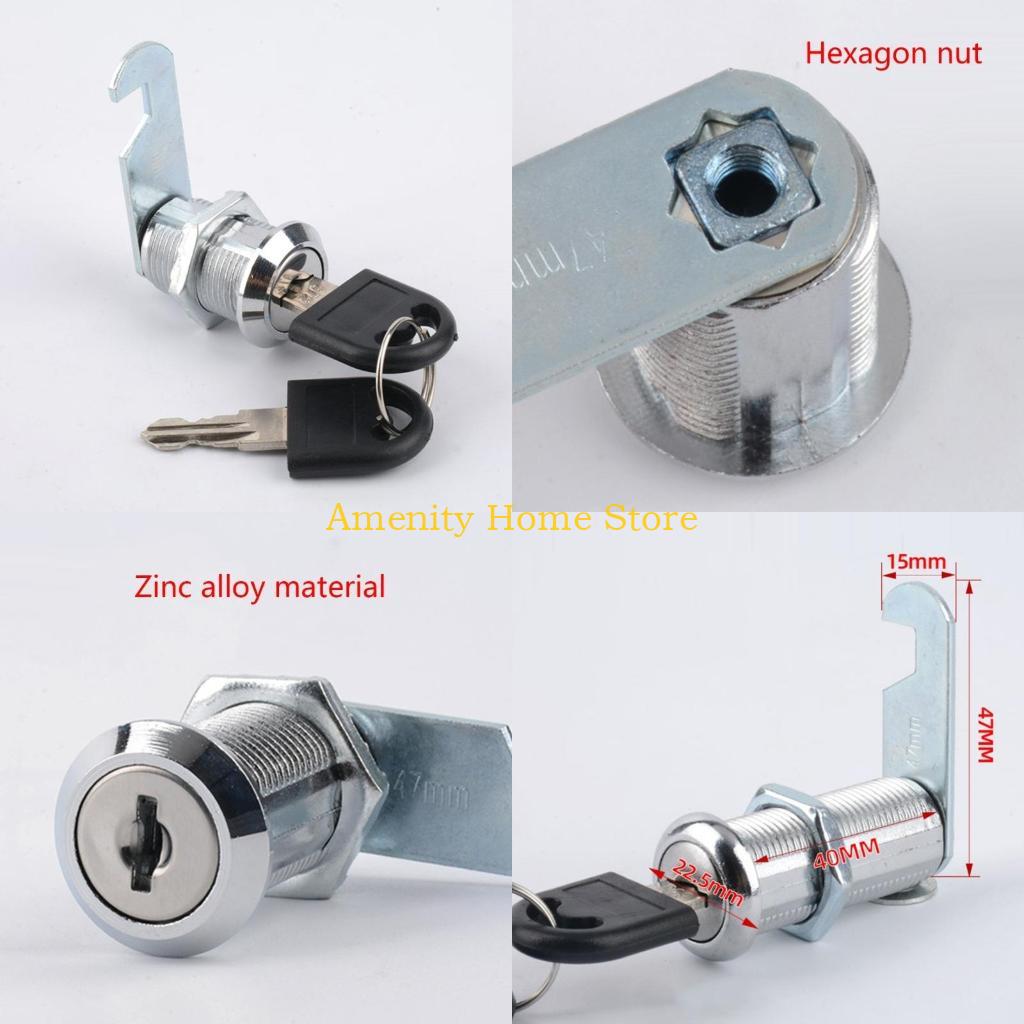 Furniture Hardware Cam Lock - F26C โลหะผสมกล่องจดหมาย ล็อคฮาร์ดแวร์ประตูตู้ล็อคสำหรับโต๊ะทำงานกล่องจดหมาย