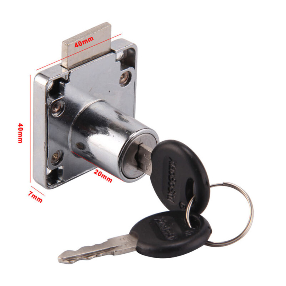 Furniture Hardware Cam Lock - ล็อคตู้ 2 ชิ้น พร้อมกุญแจ 4 ดอก