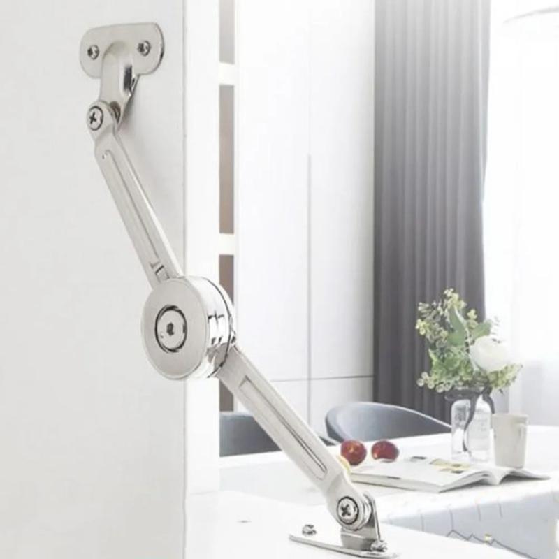 Soft Close Hinge - บานพับรองรับฝาปิดแบบพับได้ สีนิกเกิลซาติน พร้อมระบบปิดแบบนุ่มนวล สำหรับกล่องของเล่น ลิ้นชัก หน้าต่าง