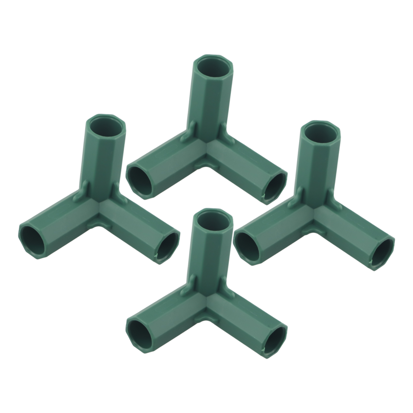 Joint Connector Bracket - 4 ชิ้น 16 มิลลิเมตรพลาสติกเรือนกระจกกรอบตัวเชื่อมต่ออาคารสีเขียวสวนกลางแจ้งโครงสร้างข้อต่อเสาอะแดปเตอร์ DIY 3