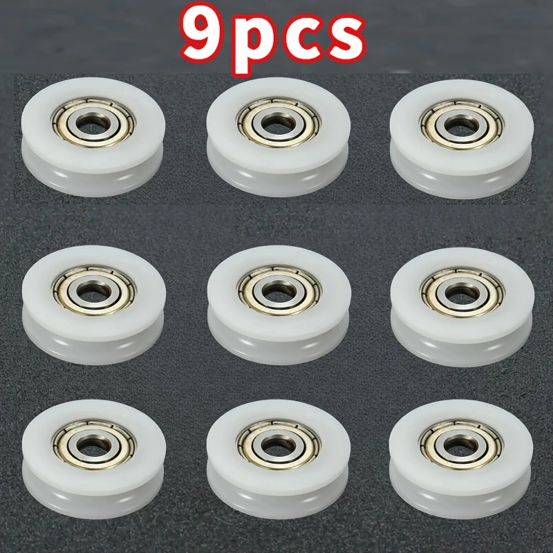 Furniture Hardware Lowes - ลูกล้อไนลอนร่องตัวยู 9 ชิ้น ขนาด 5x23.9 มม.