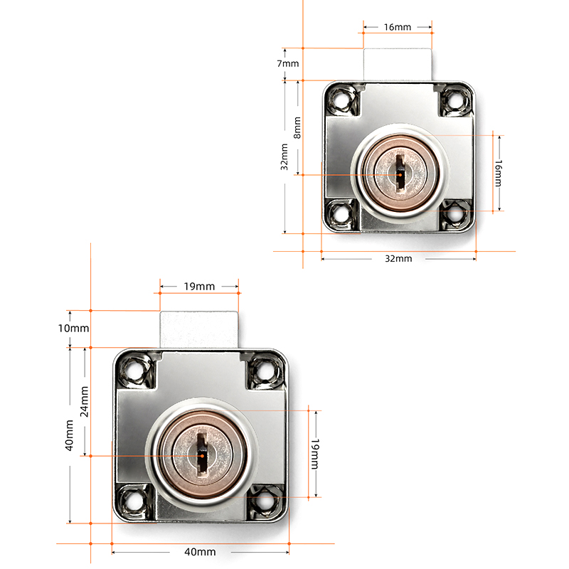 ตัวล็อคลิ้นชักพร้อมกุญแจ 2 ดอก - Furniture Hardware Cam Lock บทวิจารณ์และราคา