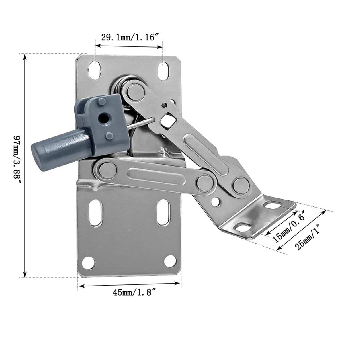 (A02R) บานพับตู้ 45 องศา 2 ชิ้ - Soft Close Hinge บทวิจารณ์และราคา