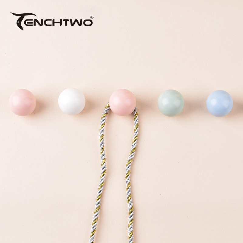 ตะขอเซรามิกทรงกลมตะขอแขวนเสื้อ - Furniture Hardware Tools บทวิจารณ์และราคา
