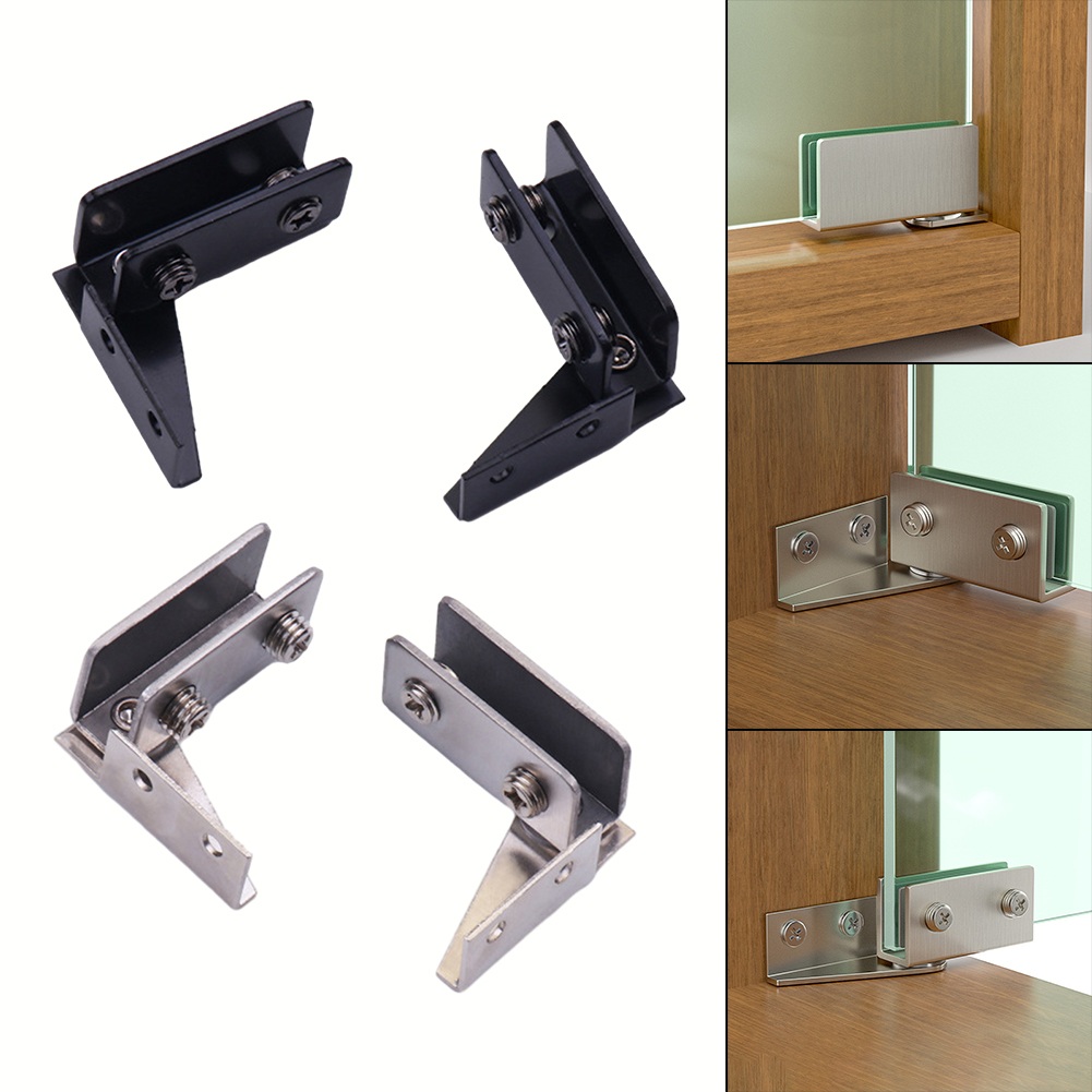 บานพับกระจกแบบไม่มีรูพรุน 2 ชิ - Furniture Hardware Display บทวิจารณ์และราคา