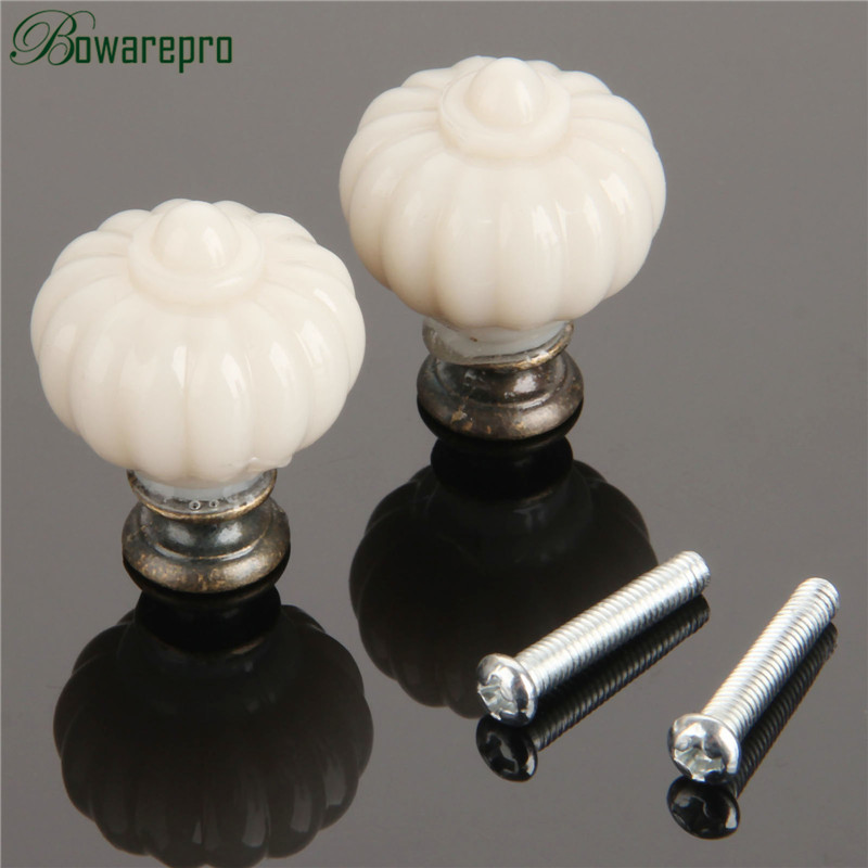 1Pc อะคริลิคงาช้างสีขาวฟักทองม - Furniture Hardware Tools บทวิจารณ์และราคา