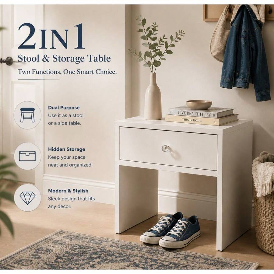 เก้าอี้เก็บของและโต๊ะข้างเตียง - Furniture Hardware Kit บทวิจารณ์และราคา