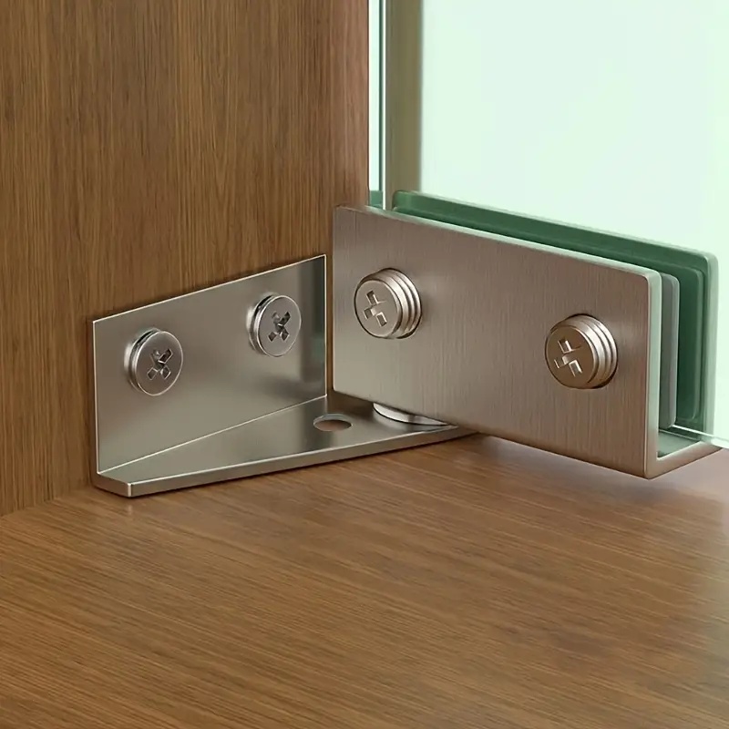 บานพับประตูกระจกแบบไม่ต้องเจาะ - Furniture Hardware Display บทวิจารณ์และราคา