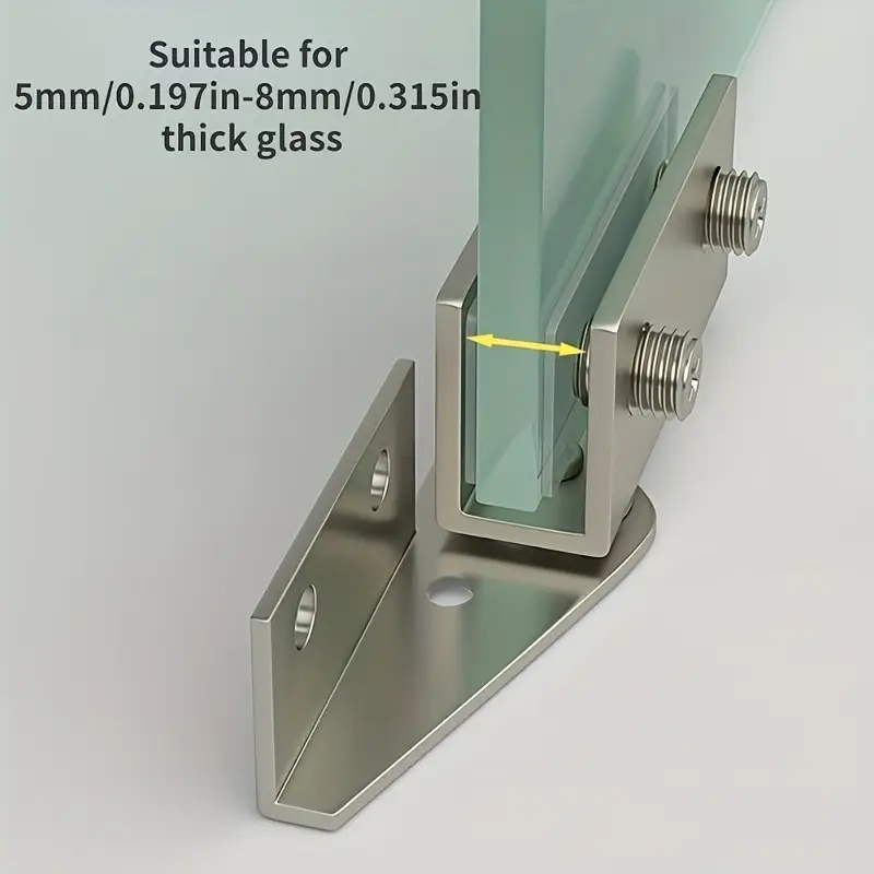 บานพับประตูกระจกแบบไม่ต้องเจาะ - Furniture Hardware Display บทวิจารณ์และราคา