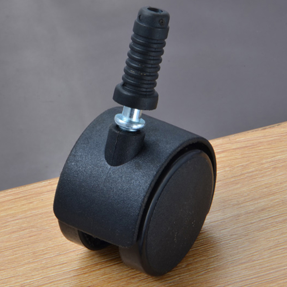 4 ชิ้นล้อหมุนล้อสีดําล้อหมุนล้ - Office Furniture Hardware บทวิจารณ์และราคา