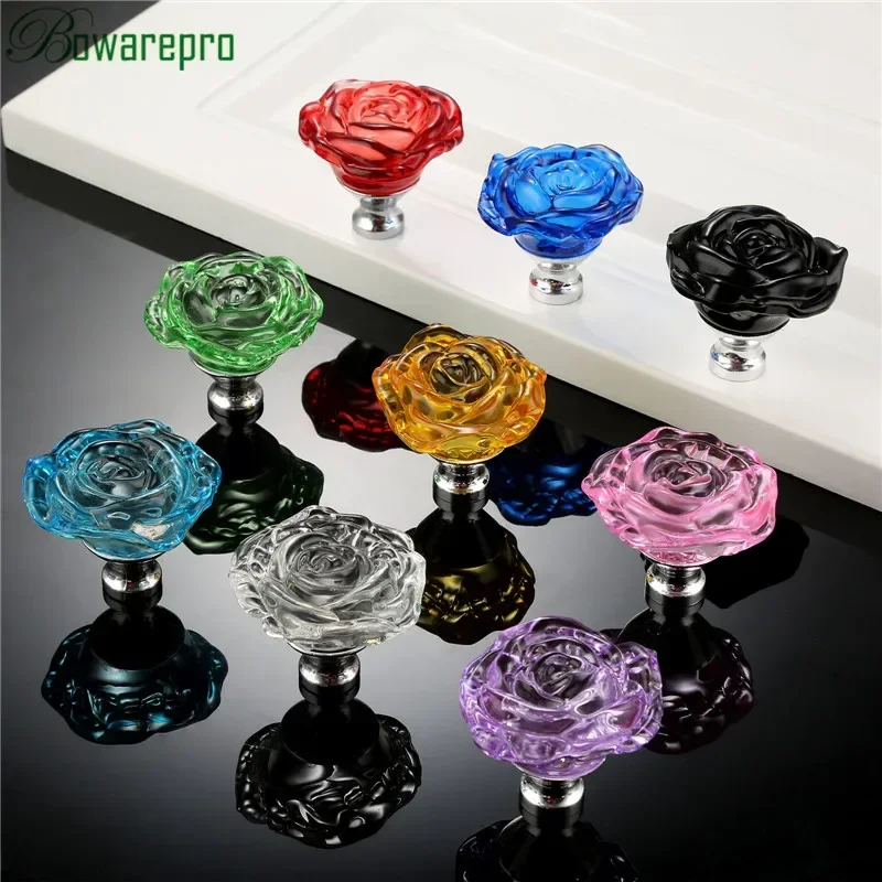Bowarepro 50 มม.คริสตัลRoseแก้ - Furniture Hardware Tools บทวิจารณ์และราคา
