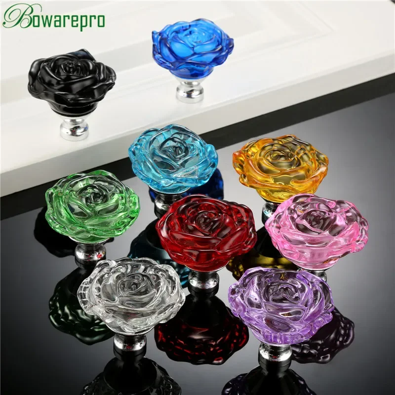 Bowarepro 50 มม.คริสตัลRoseแก้ - Furniture Hardware Tools บทวิจารณ์และราคา
