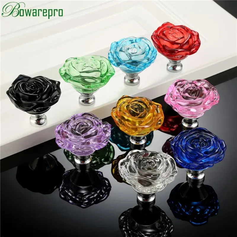 Bowarepro 50 มม.คริสตัลRoseแก้ - Furniture Hardware Tools บทวิจารณ์และราคา