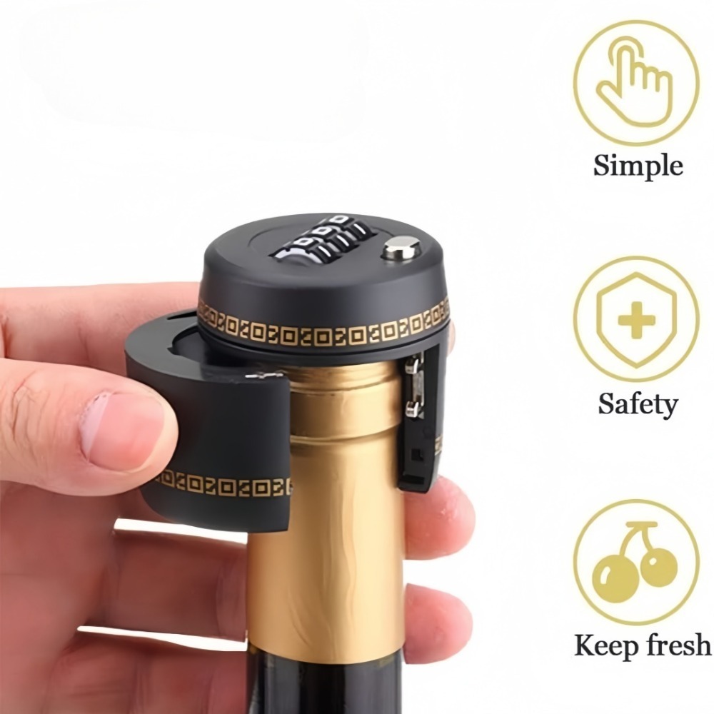 ตัวล็อคขวดไวน์แบบใช้ซ้ำได้ พร้ - Furniture Hardware Locks บทวิจารณ์และราคา