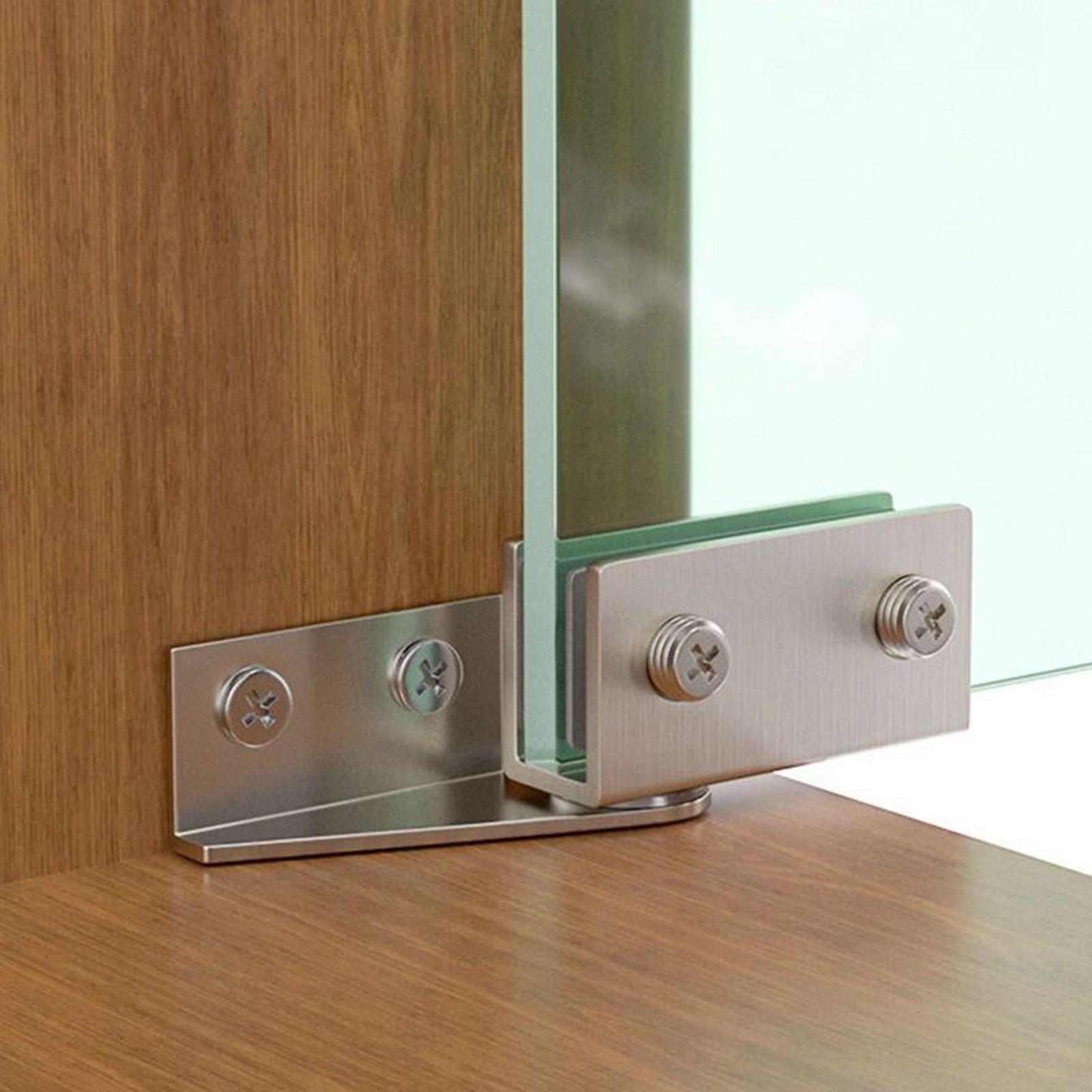 บานพับกระจกแบบไม่เจาะรู 2 ชิ้น - Furniture Hardware Display บทวิจารณ์และราคา