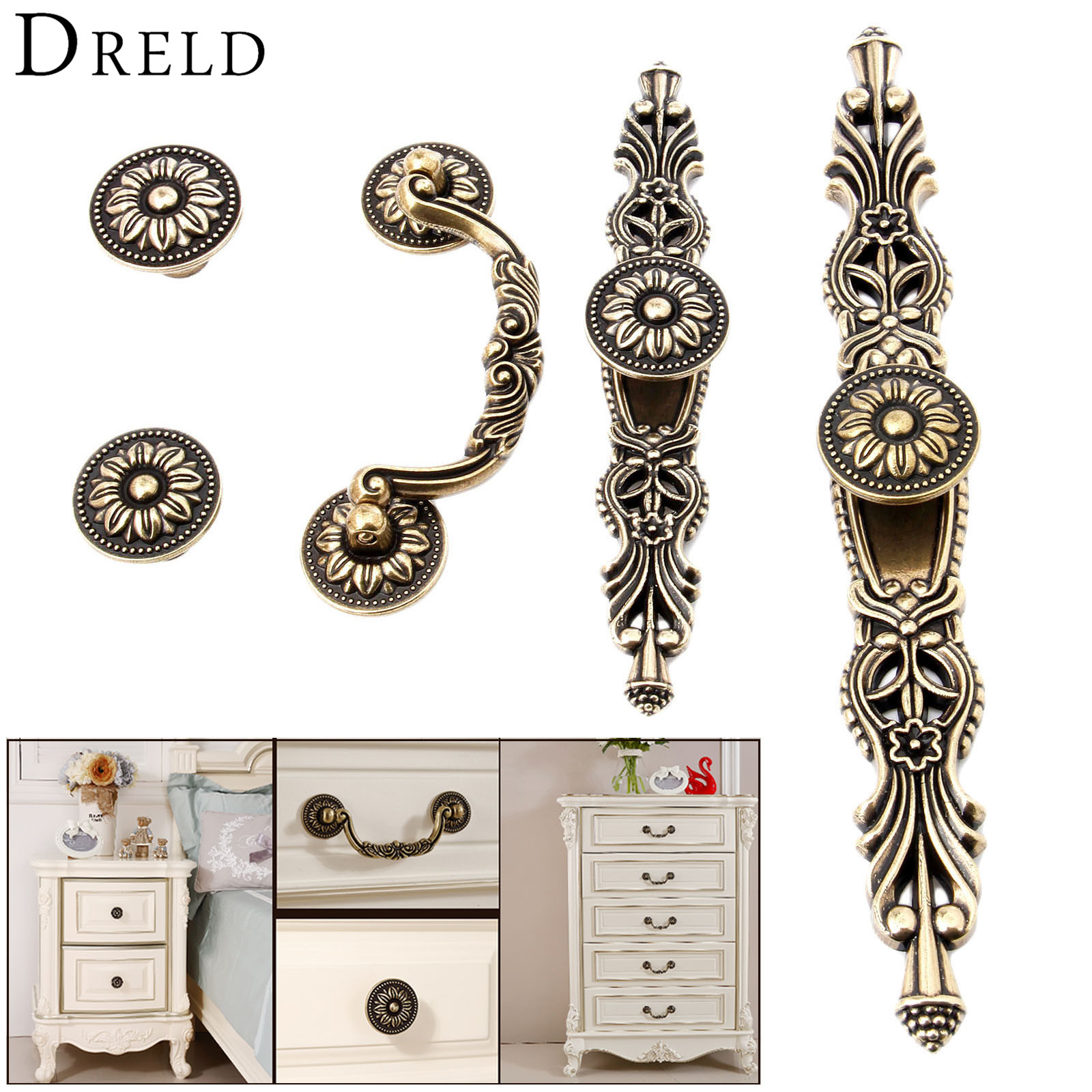 DRELD โบราณเฟอร์นิเจอร์จับลูกบ - Furniture Hardware Kit บทวิจารณ์และราคา