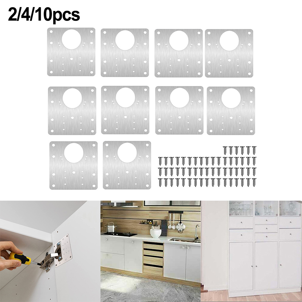 2/4/10 ชิ้น บานพับประตู สแตนเล - Furniture Hardware Kit บทวิจารณ์และราคา