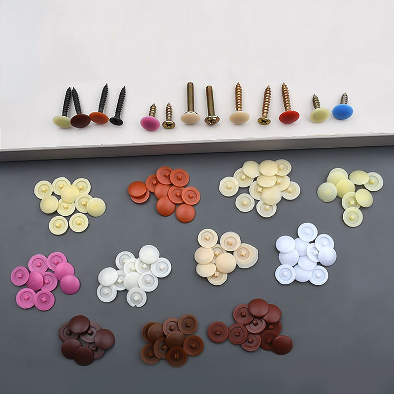 100/500/1000 ชิ้นฝาครอบสกรูพลา - Furniture Hardware Bolts บทวิจารณ์และราคา