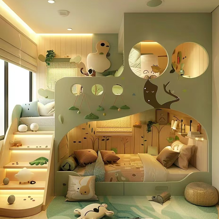 เตียงเด็กไม้จริง เตียงสองชั้นส - Furniture Hardware Lowes บทวิจารณ์และราคา