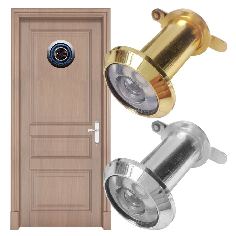 เลนส์กระจก HD 220องศาช่องตาแมว - Furniture Hardware Tools บทวิจารณ์และราคา