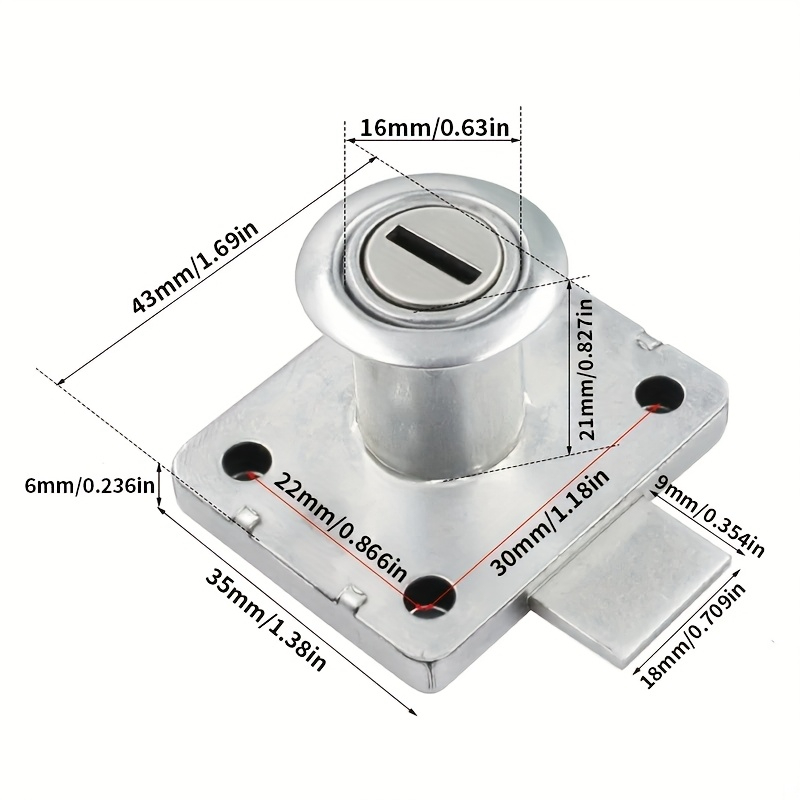 ตัวล็อคตู้ลิ้นชัก ตัวล็อคตู้เส - Office Furniture Hardware บทวิจารณ์และราคา